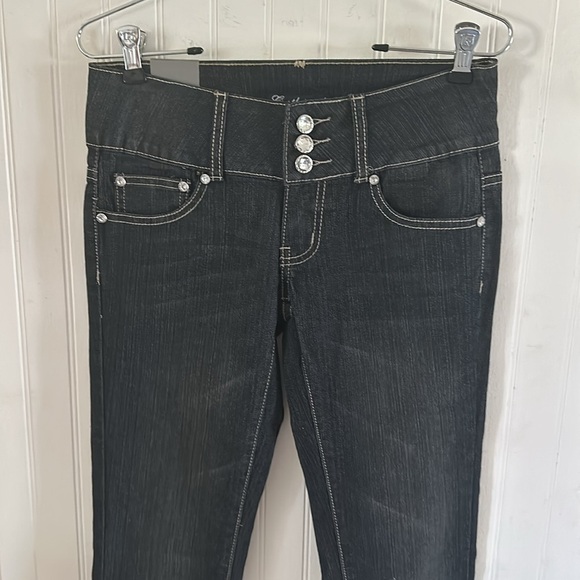 New! Costly Girl Embellished Blue Jeans sz 5 - Picture 4 of 12